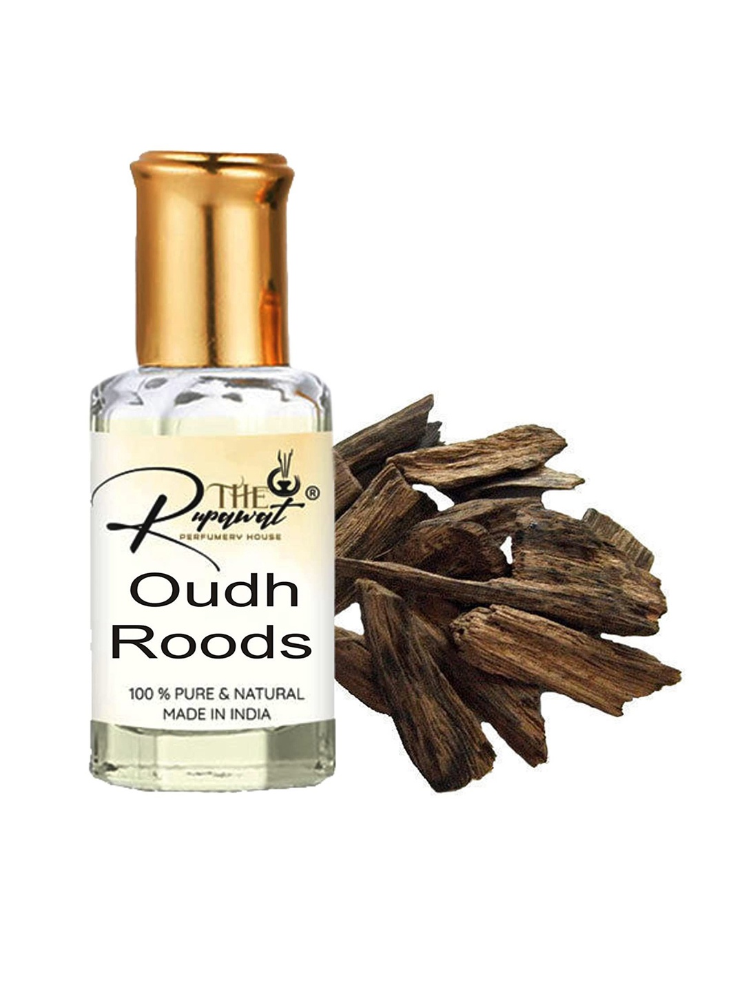 

THE RUPAWAT Perfumery House Oudh Roods 100% Pure & Natural Alcohol Free Attar - 12 ml, Transparent