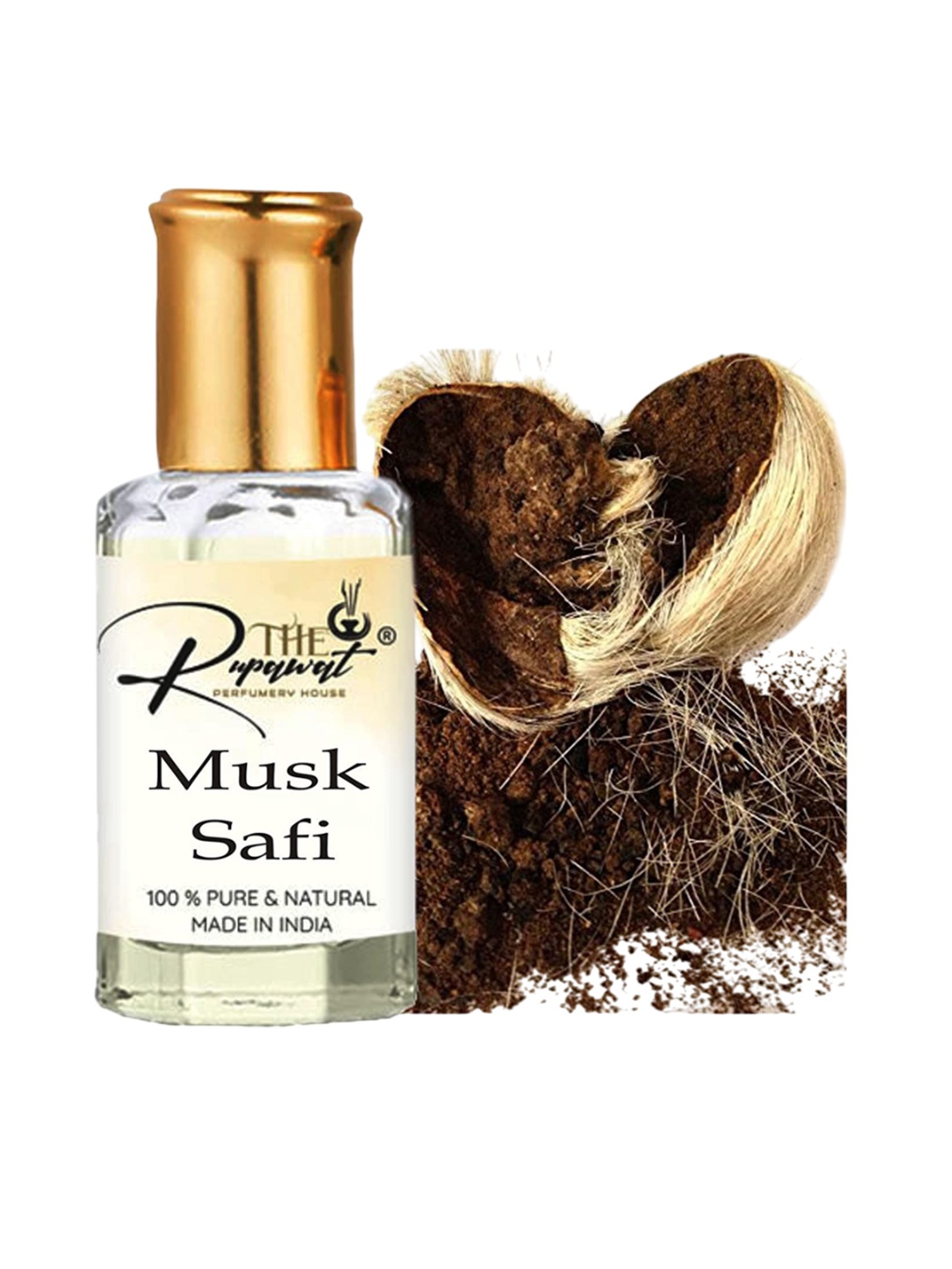 

THE RUPAWAT Perfumery House Musk Safi Natural & Alcohol Free Attar - 12 ml, Transparent