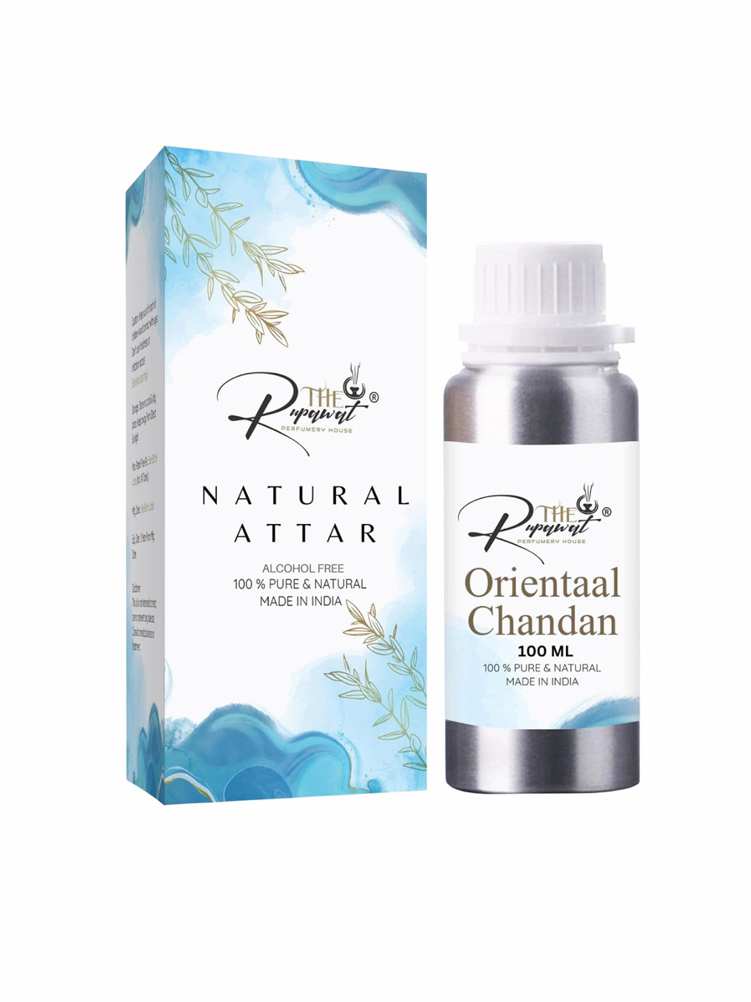 

THE RUPAWAT Perfumery House Orientaal Chandan Natural & Alcohol Free Attar - 100 ml, Transparent