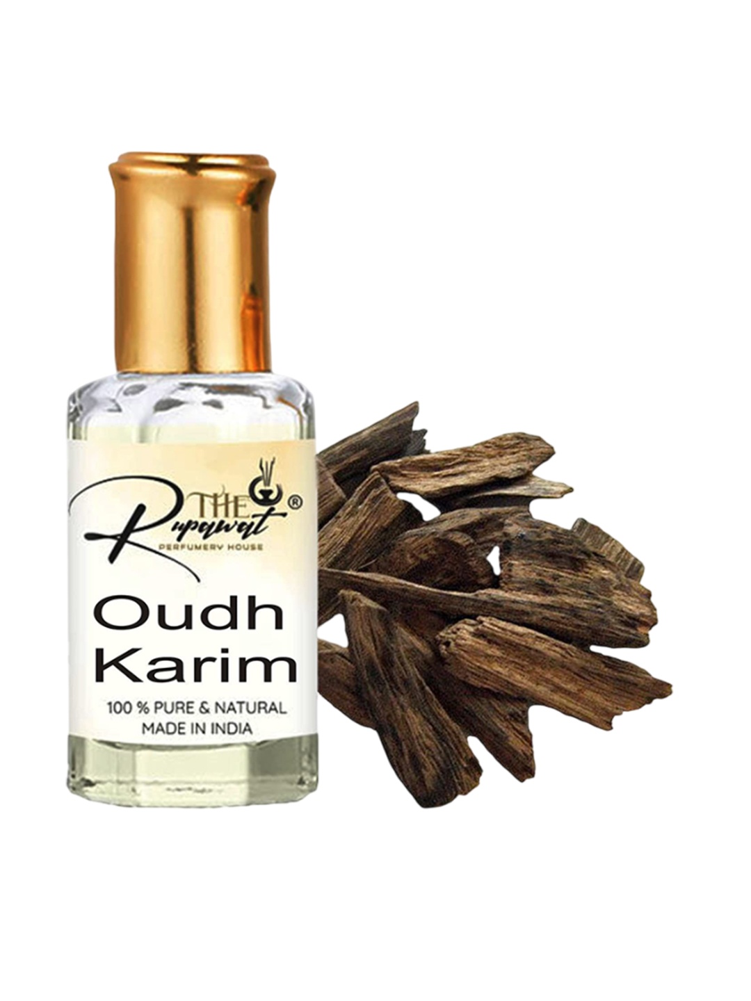 

THE RUPAWAT Perfumery House Oudh Karim Natural & Alcohol Free Attar - 12 ml, Transparent