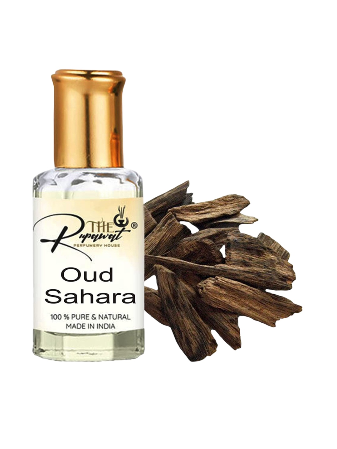 

THE RUPAWAT Perfumery House Oud Sahara 100% Pure & Natural Alcohol Free Attar - 12 ml, Transparent