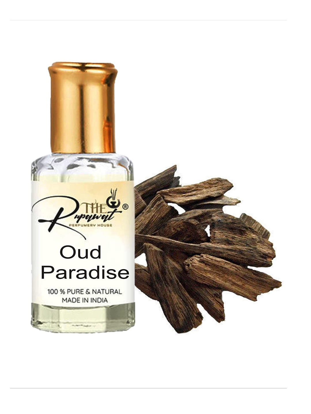 

THE RUPAWAT Perfumery House Oud Paradise 100% Pure & Natural Alcohol Free Attar - 12 ml, Transparent