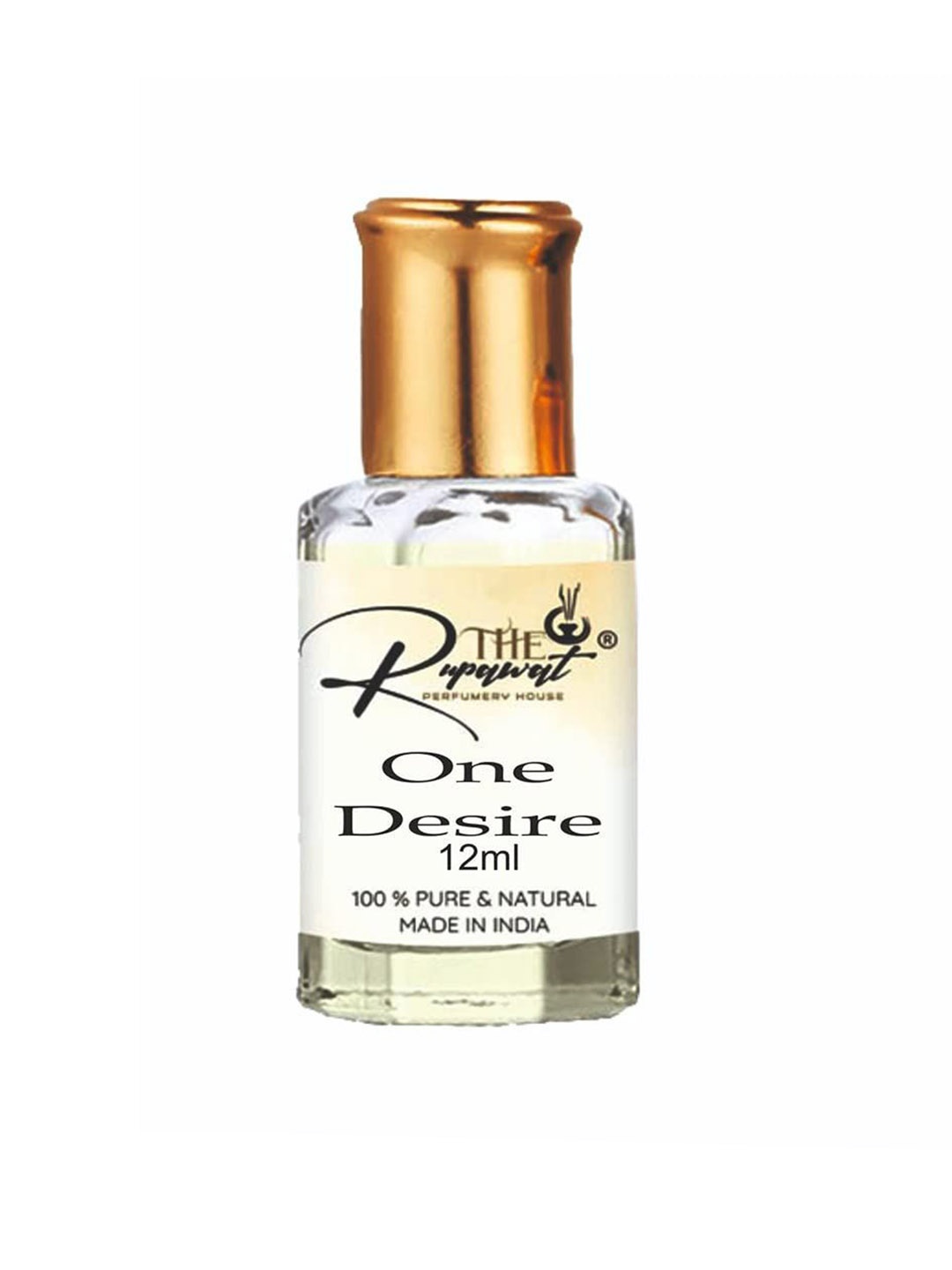 

THE RUPAWAT Perfumery House One Desire 100% Pure & Natural Alcohol-Free Attar - 12 ml, Transparent