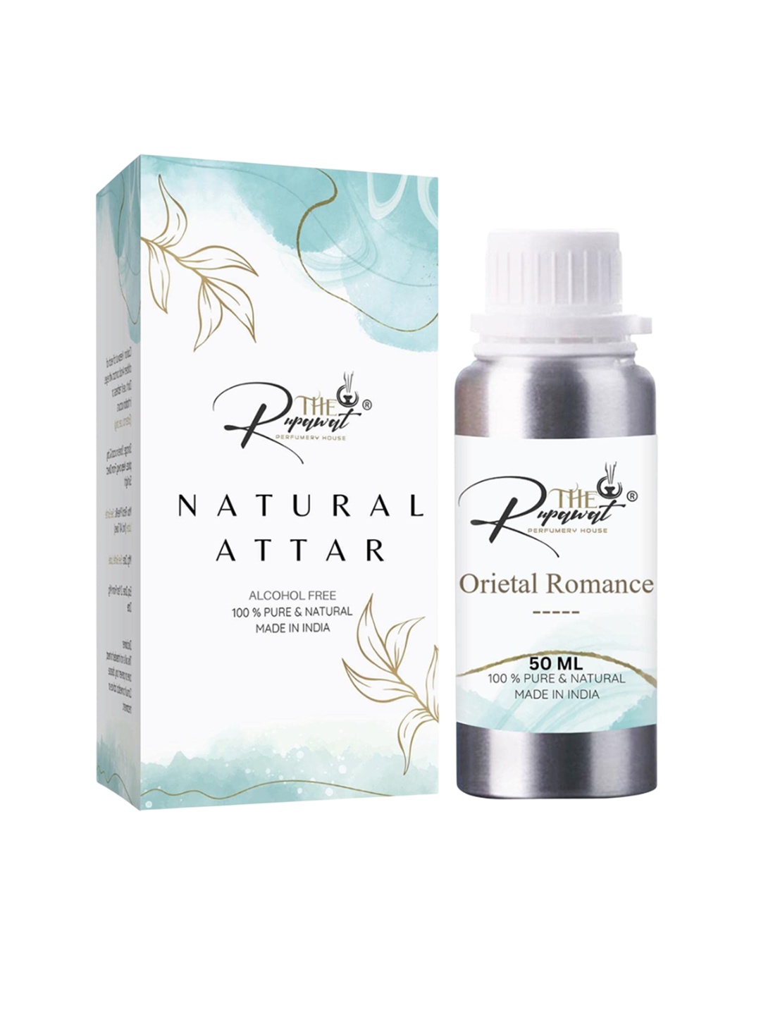 

THE RUPAWAT Perfumery House Orietal Romance 100% Pure & Natural Alcohol Free Attar - 50 ml, Transparent