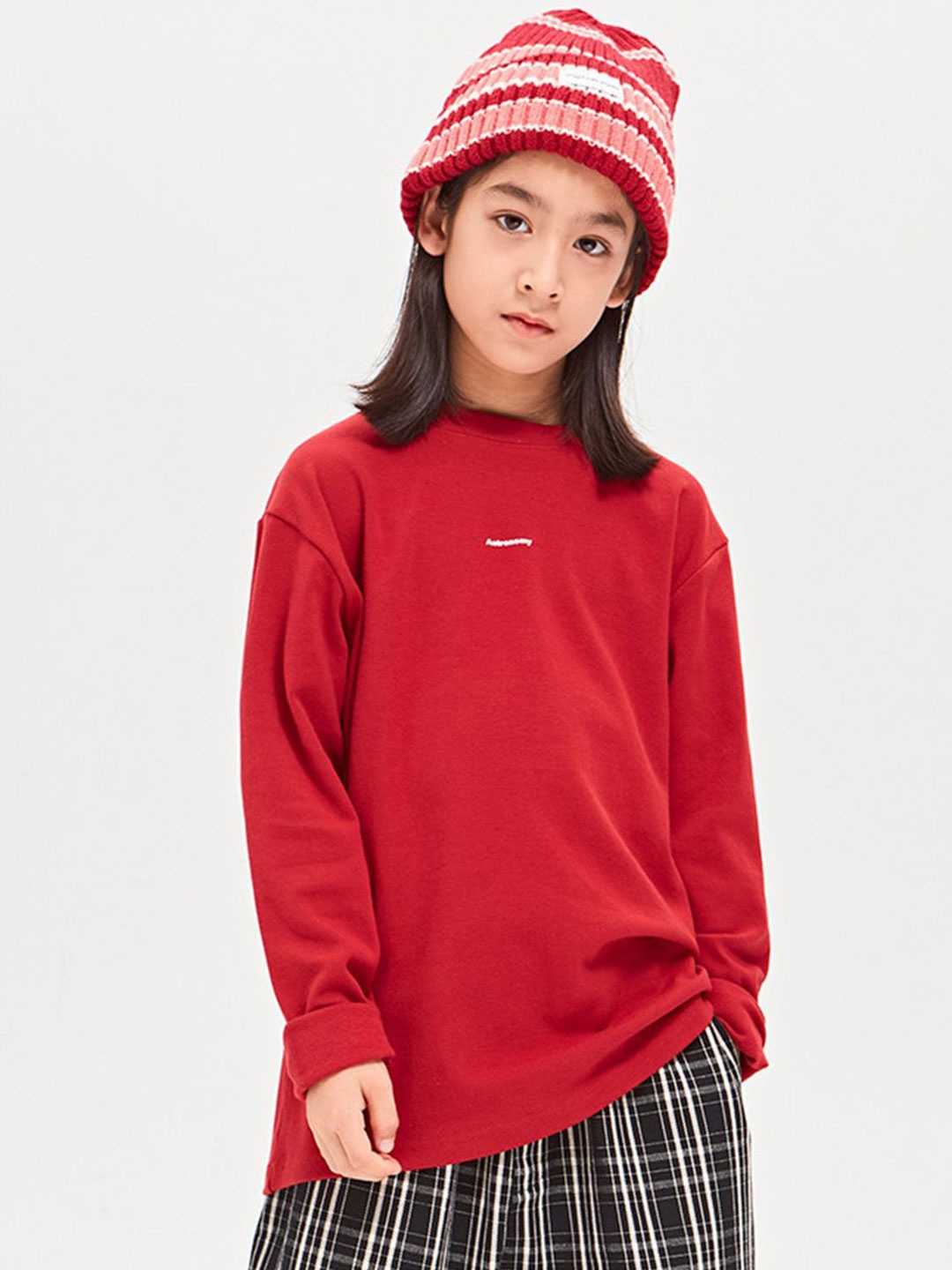 

LULU & SKY Kids Typography Printed Regular Fit Tshirts, Red
