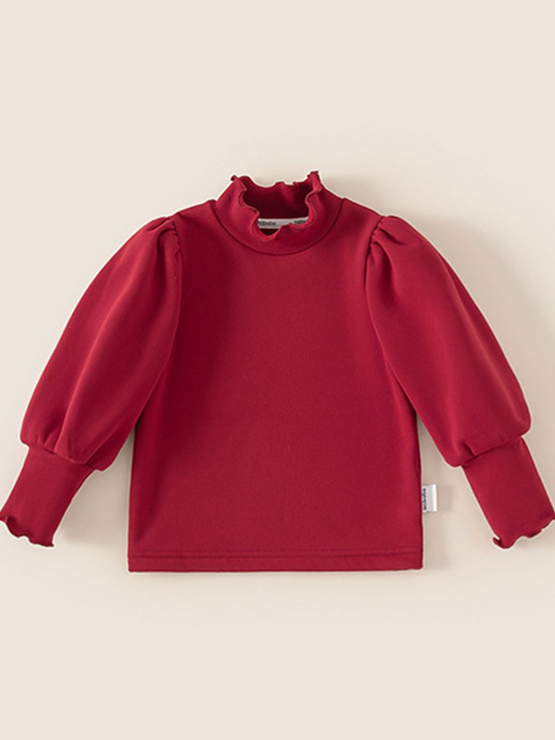 

LULU & SKY Girls High Neck Top, Red