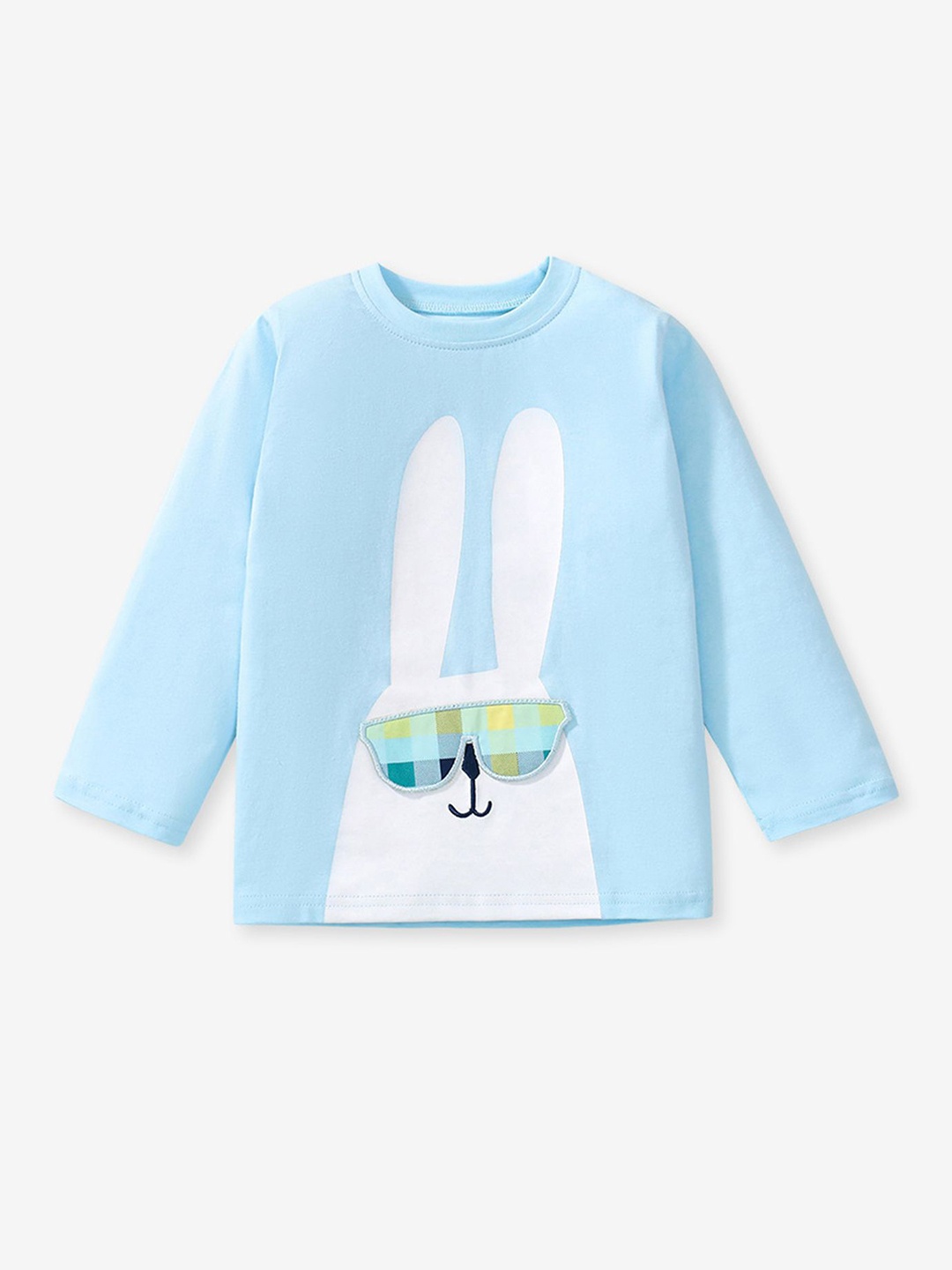 

LULU & SKY Kids Printed Cotton Tshirts, Blue