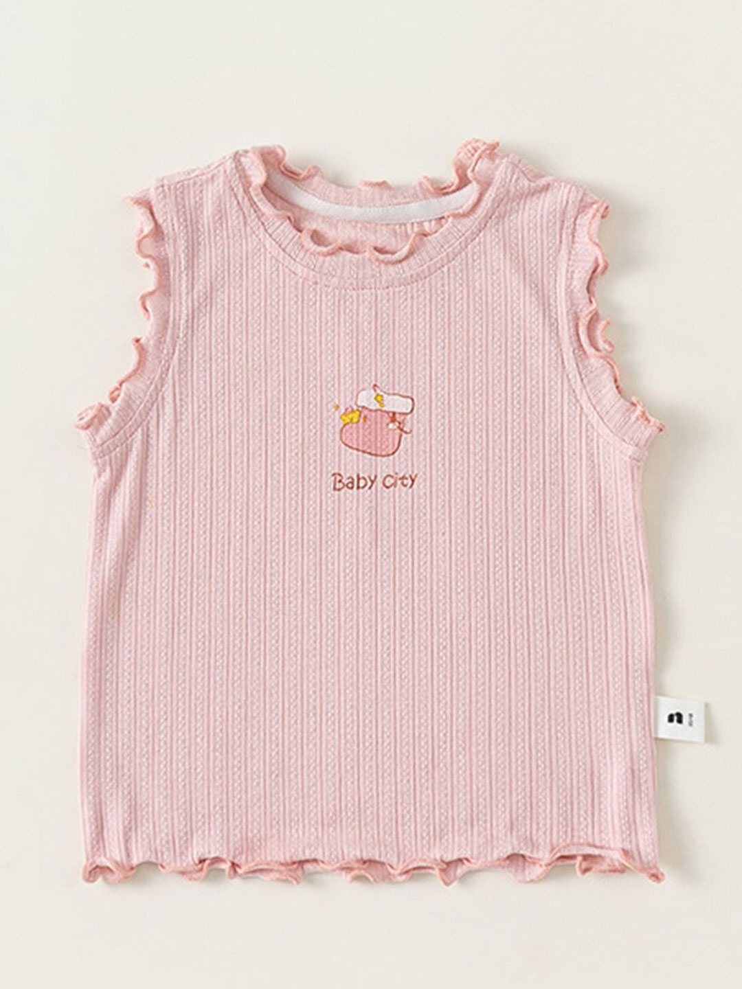 

LULU & SKY Girls Striped Top, Pink