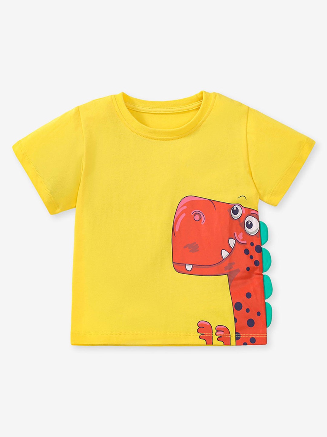 

LULU & SKY Girls Printed Cotton Top, Yellow