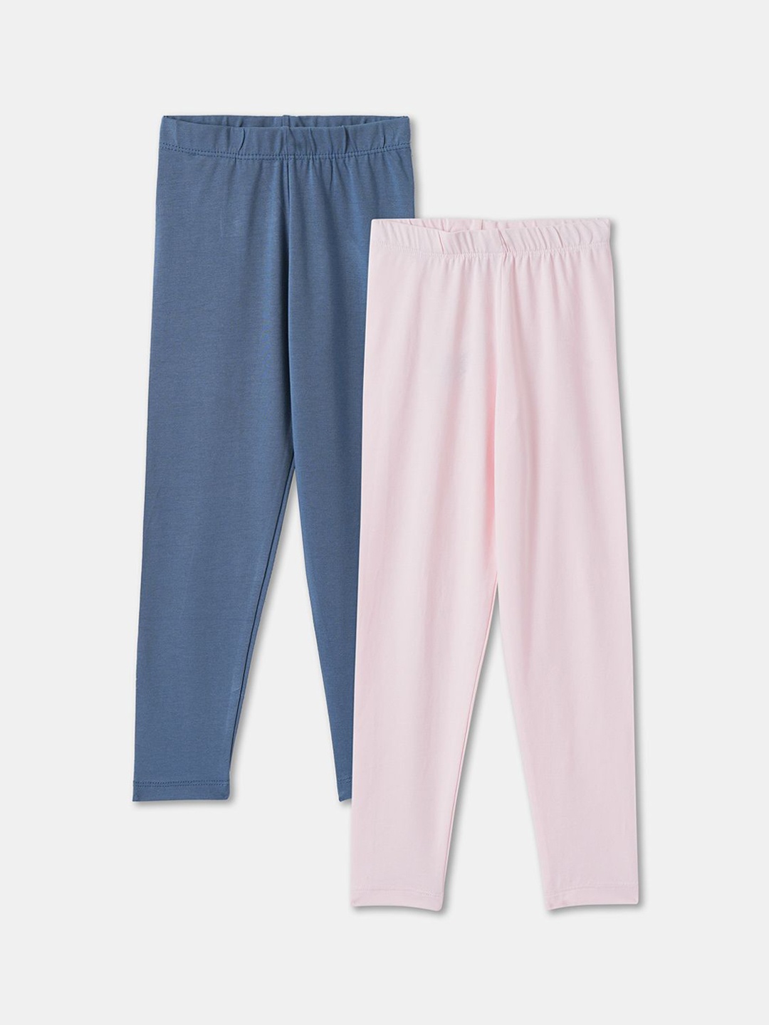 

R&B Girls Pack Of 2 Ankle-Length Leggings, Pink