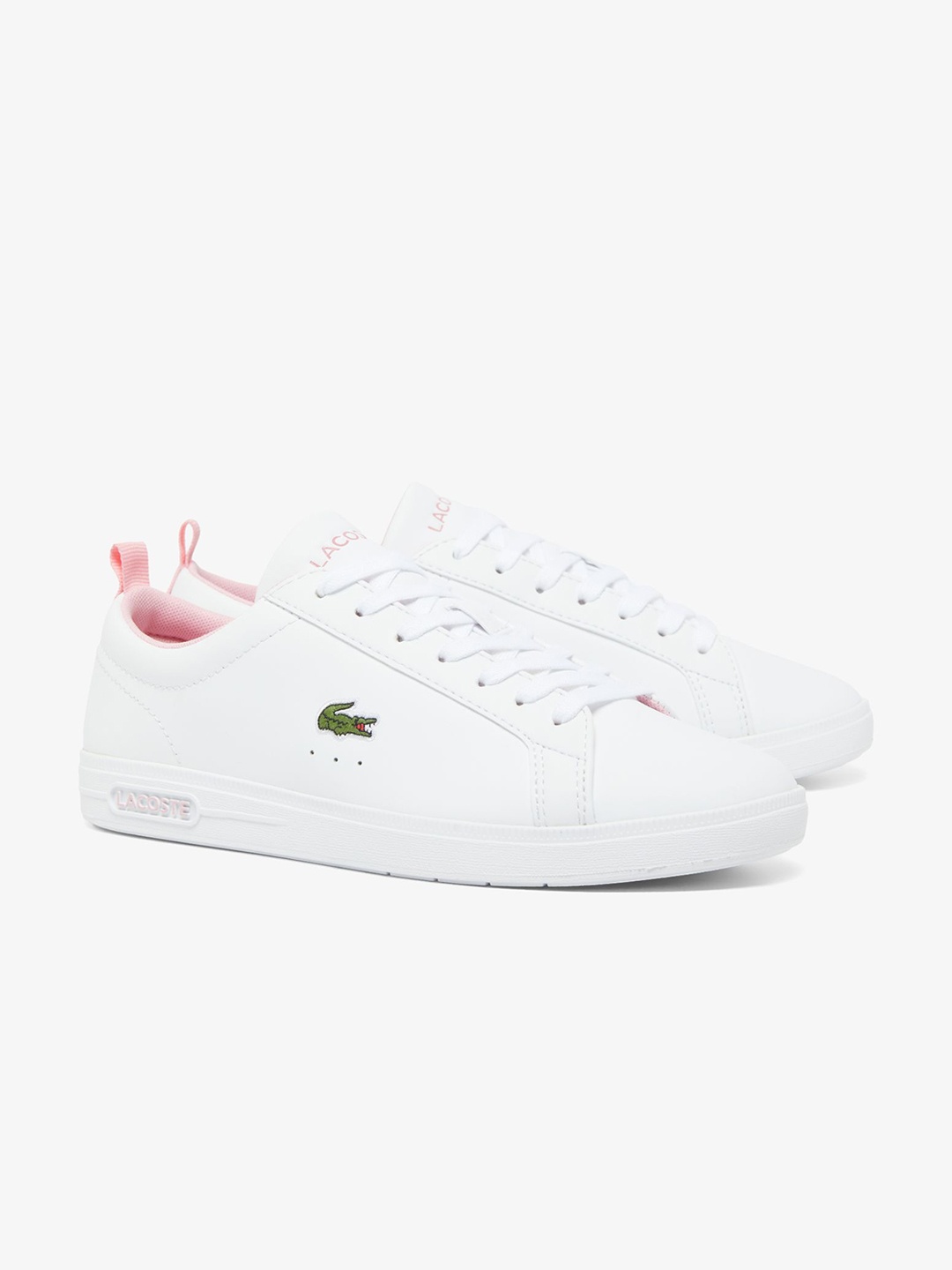 

Lacoste Women Colourblocked Leather Sneakers, White