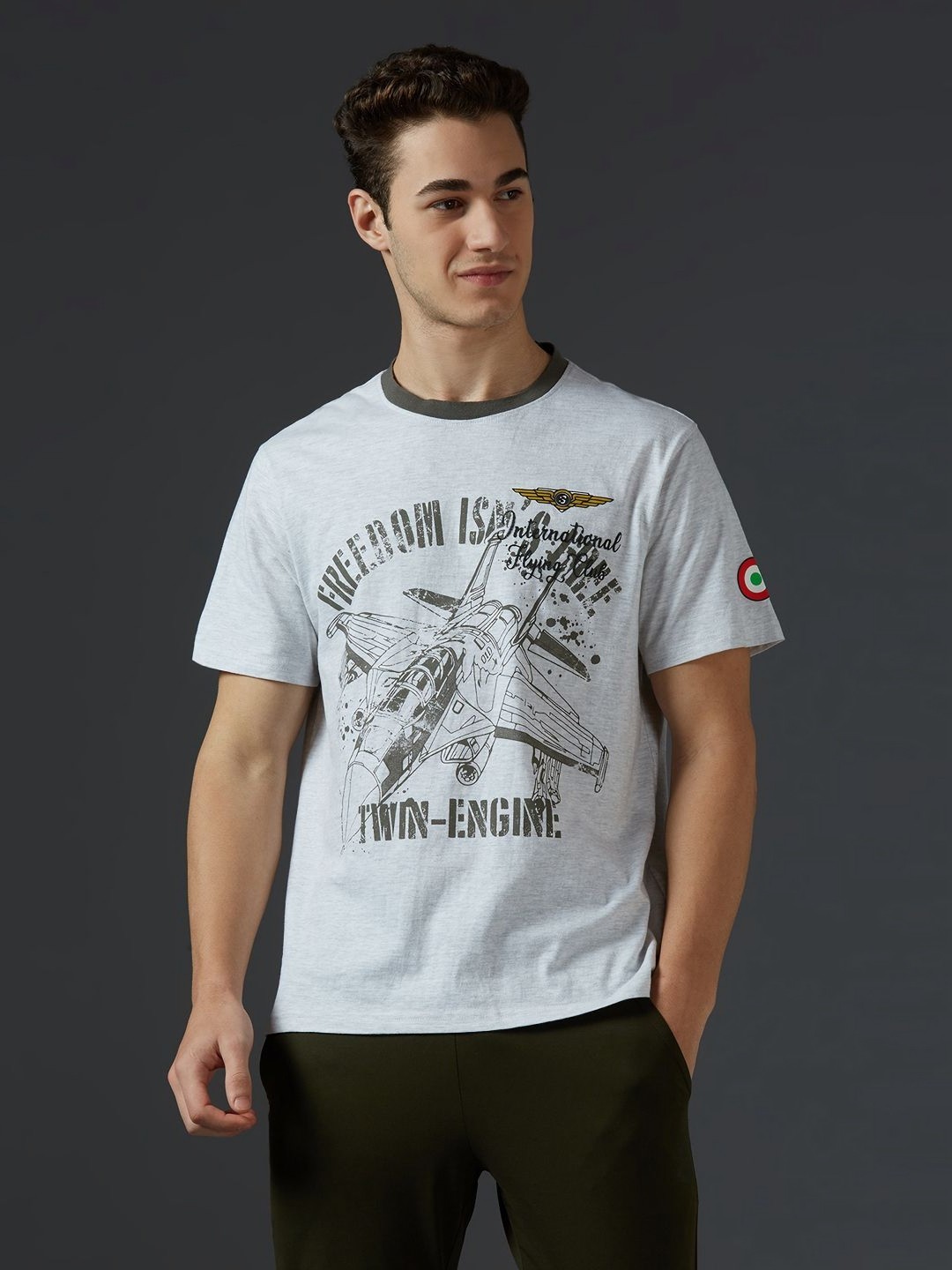

Supa Men Typography Printed Round Neck T-shirt, White