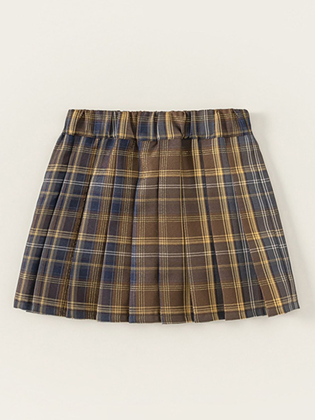 

LULU & SKY Girls CheckedPleated Mini Skirt, Blue