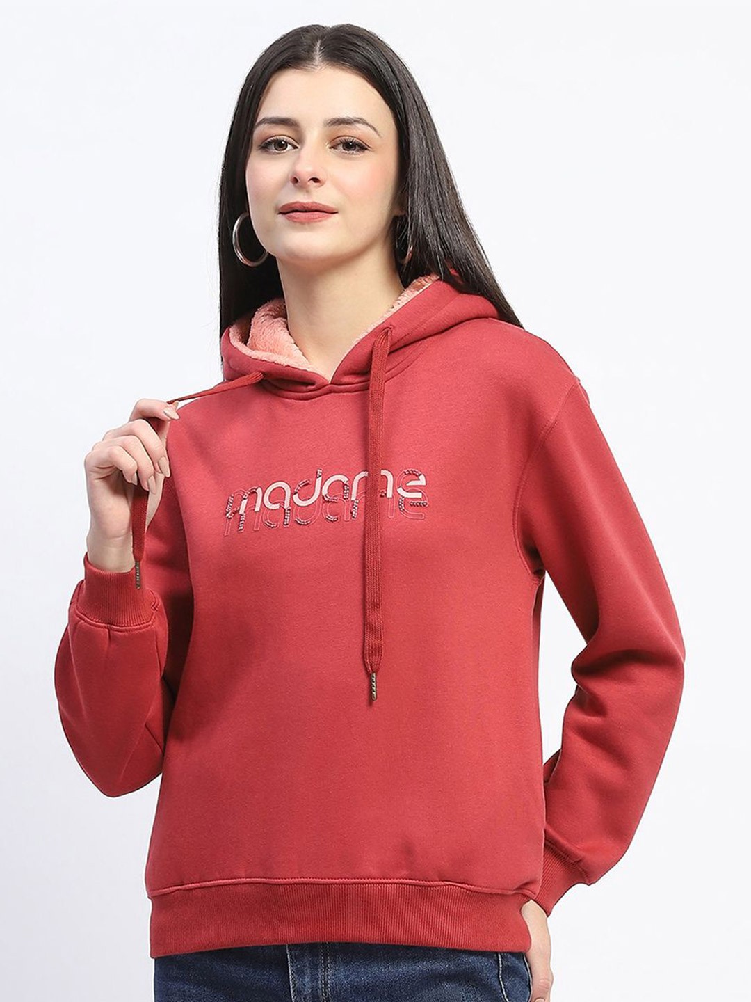 

Madame Women Hooded Sweatshirt, Rust
