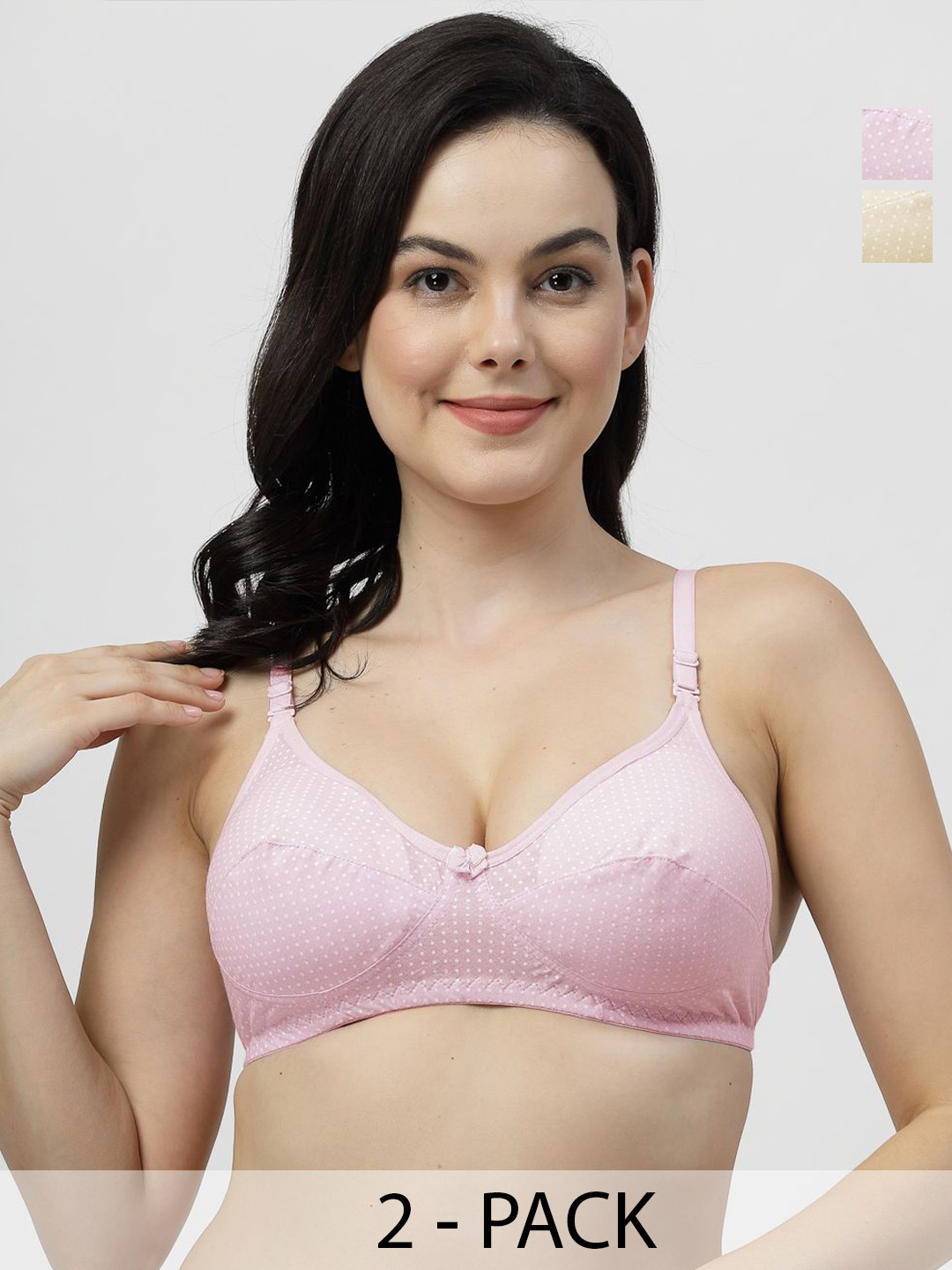 

SHYAM SONS FLAIR Women Pack Of 2 Full Coverage Bra, Yellow