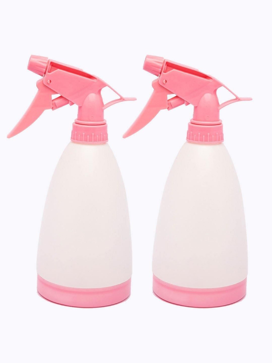 

MARKET99 White & Pink 2 Pieces Spray Bottle Blue Plastic 500 Ml