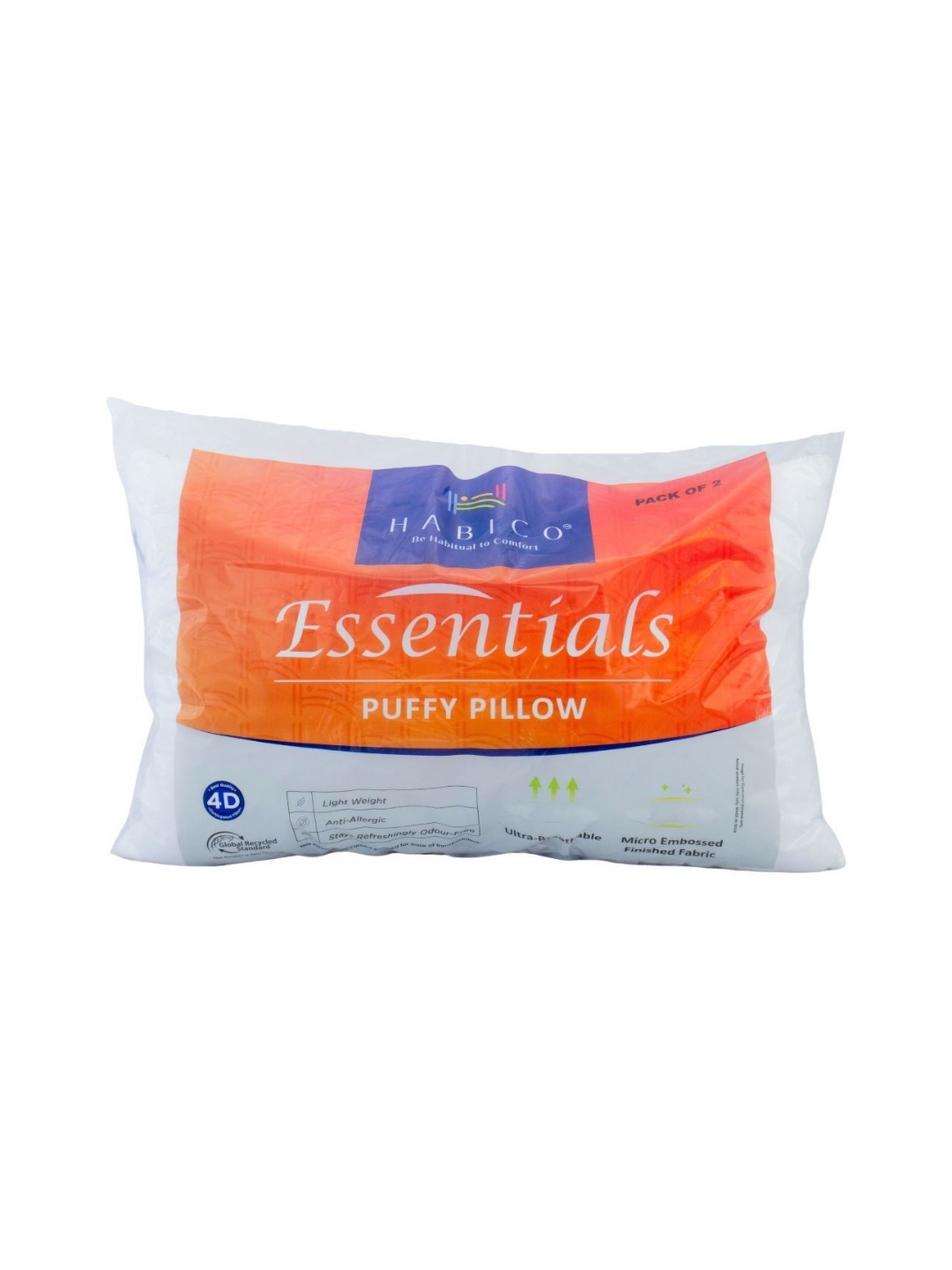 

HABICO HB Essentials White Cotton Ultra Soft Sleep Pillow