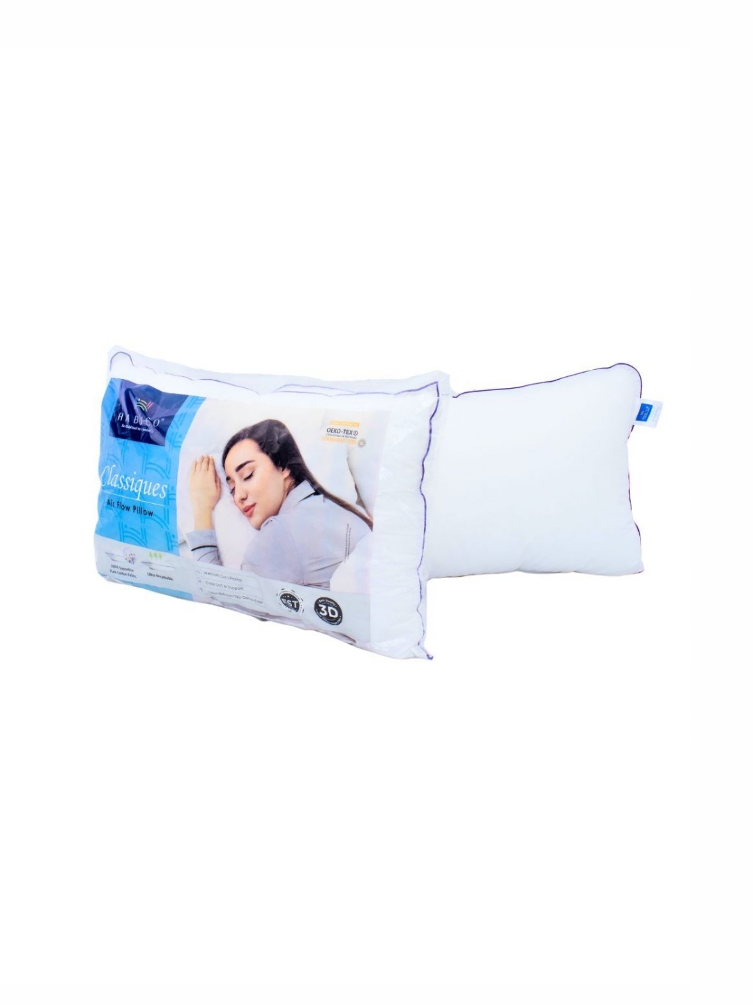 

HABICO White Cotton Ultra Soft Sleep Pillow