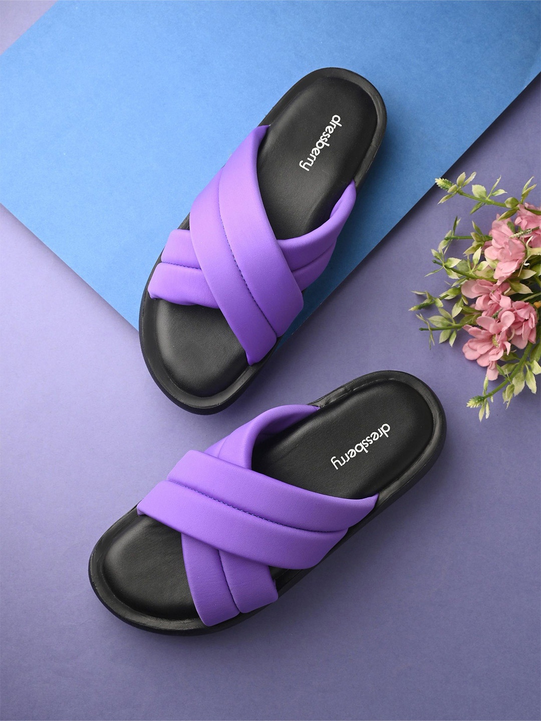 

DressBerry Women Slip-On Flip Flops, Purple