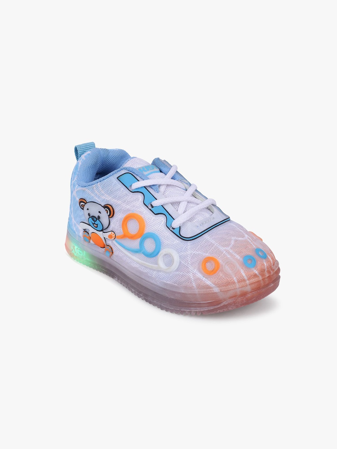 

Superminis Kids Colourblocked Lightweight Lace-Ups Sneakers, Blue