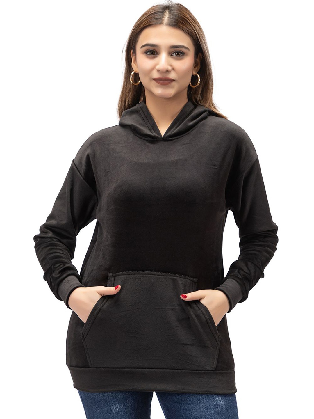 

HILFIRE REGION Women Hooded Sweatshirt, Black