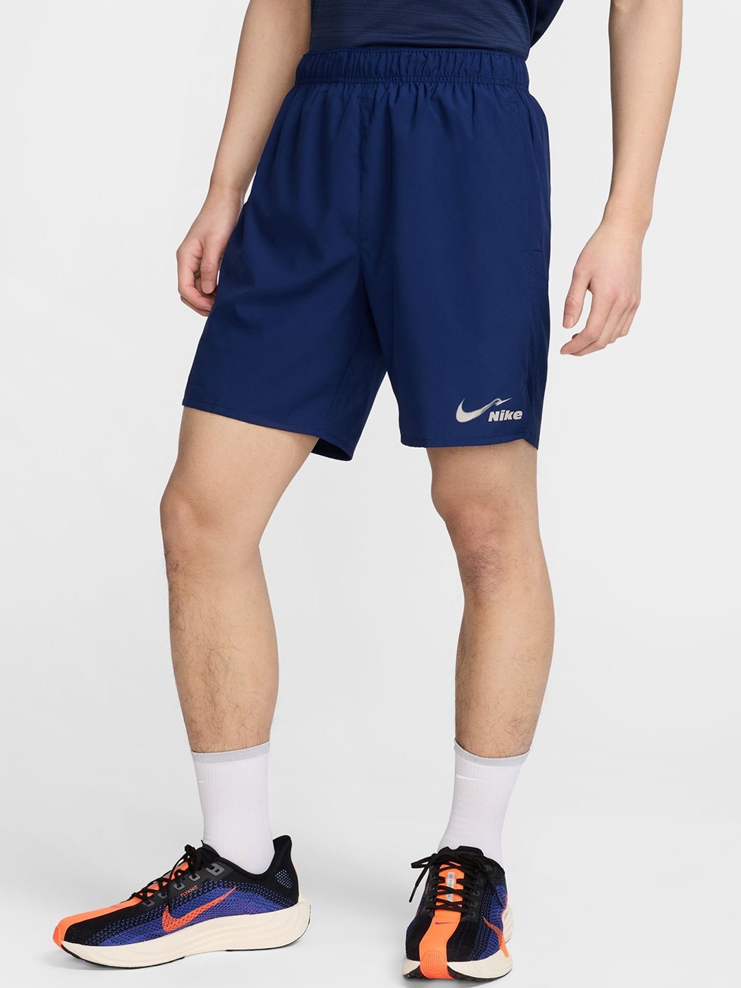 

Nike Challenger Men's Dri-FIT 18cm (approx.) Unlined Running Shorts, Blue