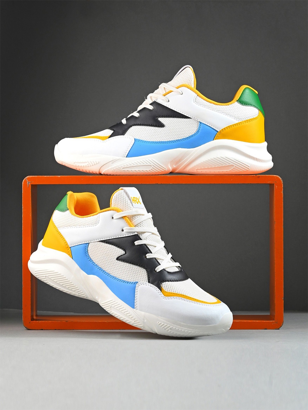 

HRX by Hrithik Roshan Unisex Mesh Running Non-Marking Shoes, White