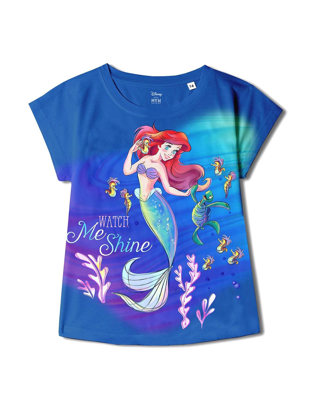

Wear Your Mind Girls Graphic Printed Top, Blue