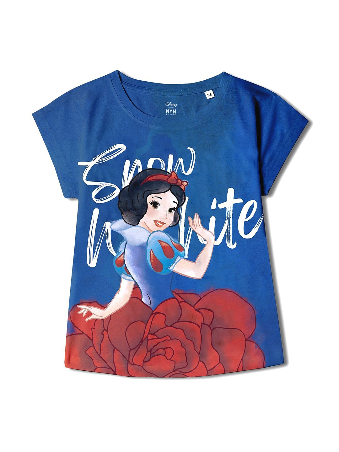 

Wear Your Mind Girls Graphic Printed A-Line Top, Blue
