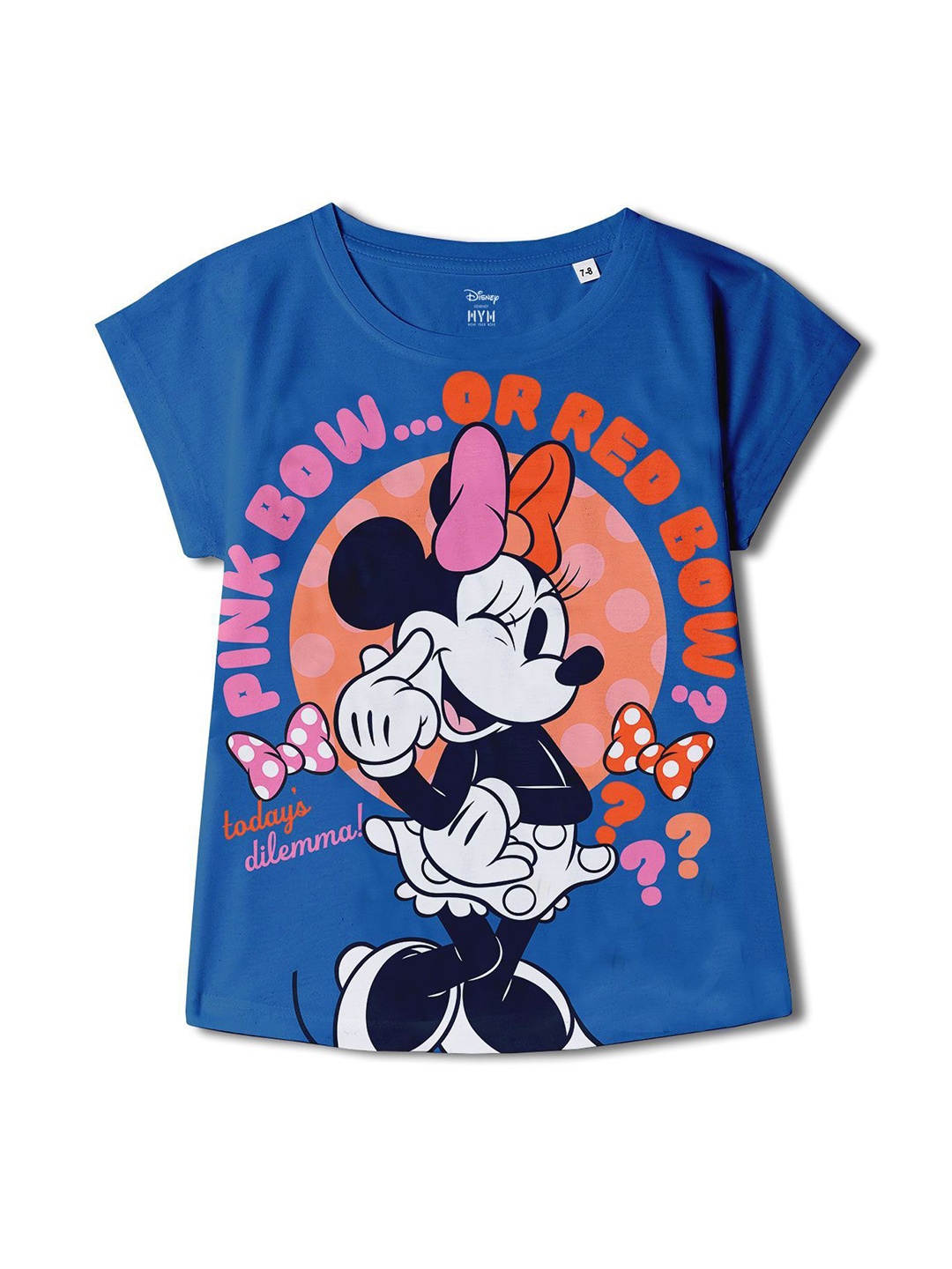 

Wear Your Mind Girls Graphic Printed Top, Blue