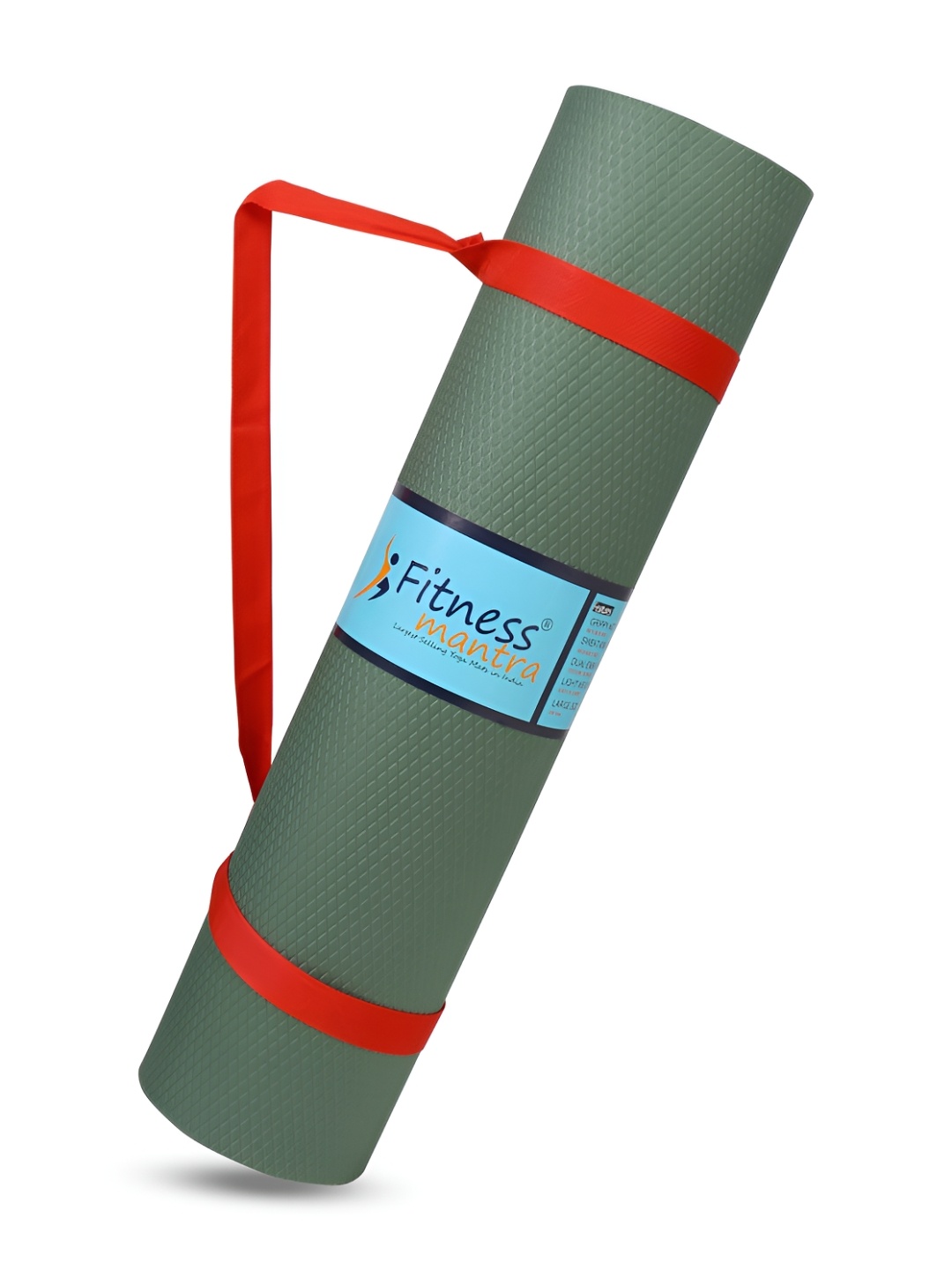 

Fitness Mantra Olive Green Self Designed Yoga Mat With Carrying Strap