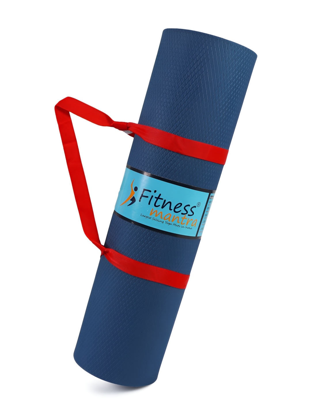 

Fitness Mantra Navy Blue Rectangular Anti-Skid Yoga Mat With Carrying Strap