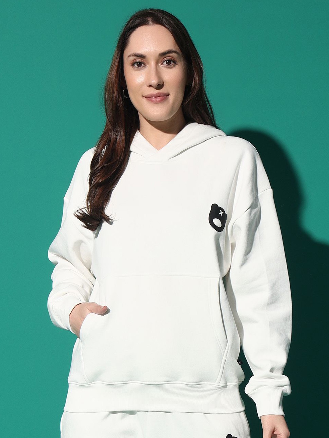 

GRIFFEL Women Hooded Sweatshirt, White
