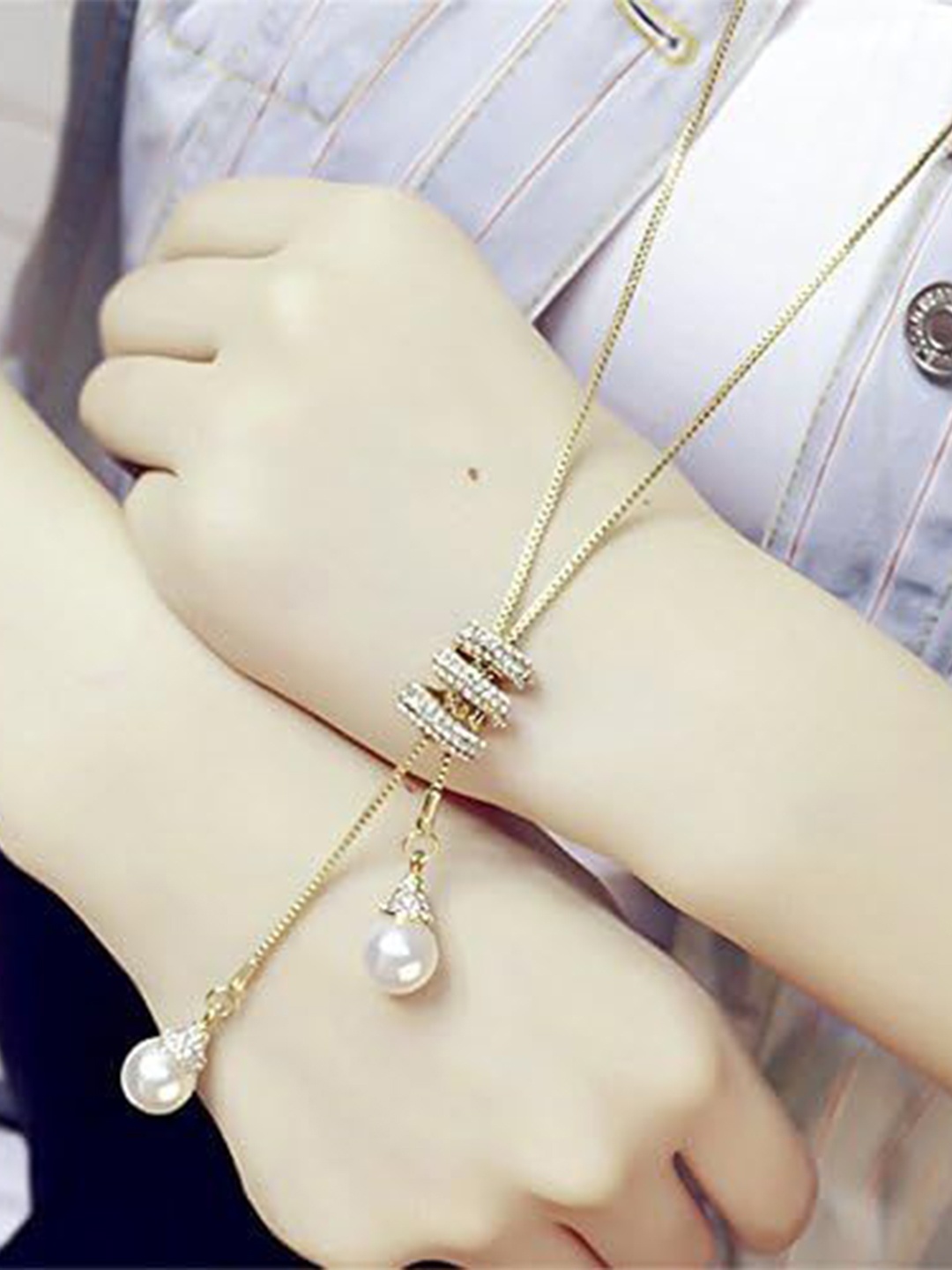 

Kezlin Gold-Plated Rhinestone Chain