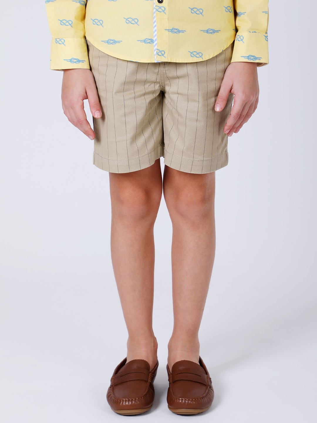 

One Friday Boys Beige Stripes Short