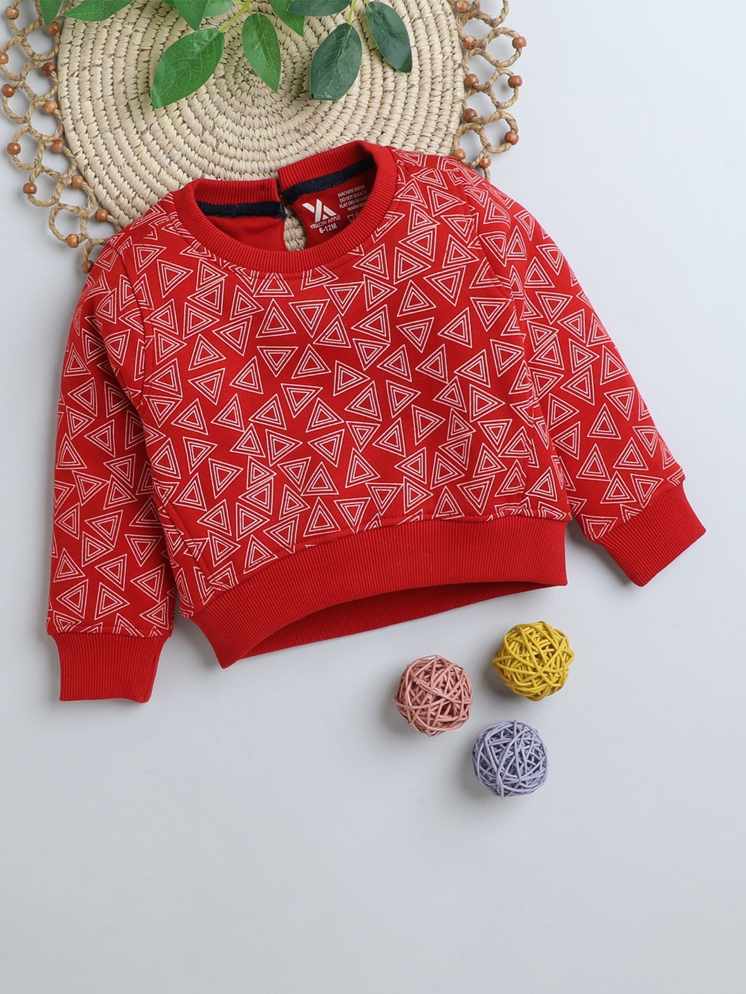 

Yellow Apple Girls Woollen Pullover Sweaters, Red