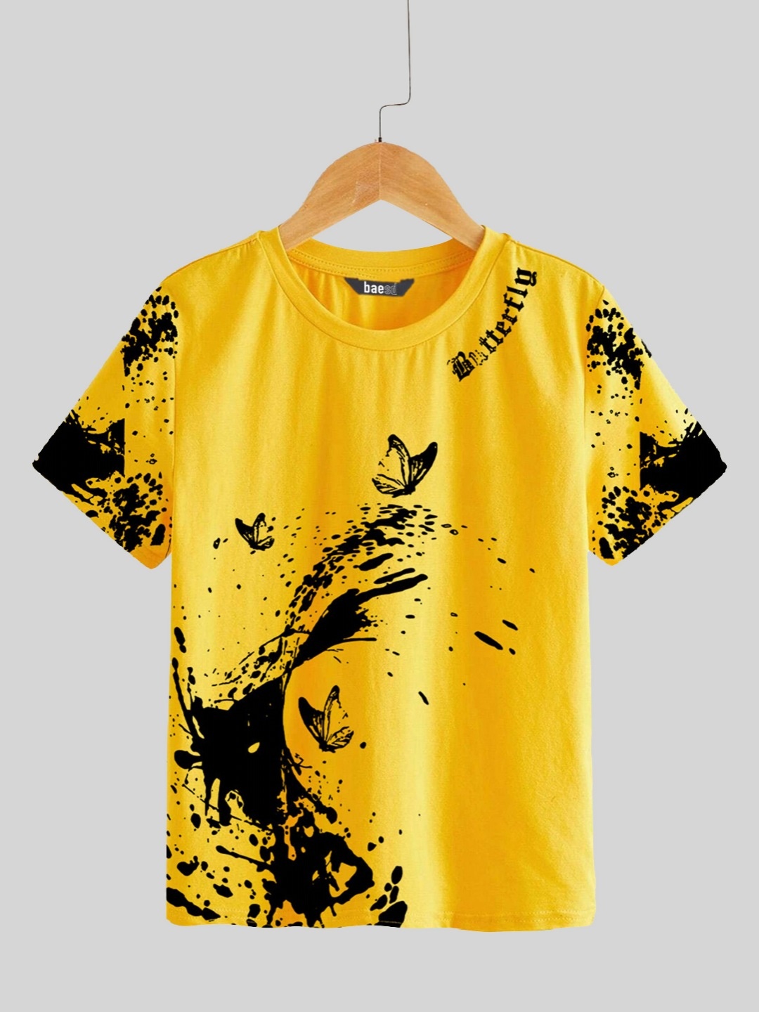 

Dagcros Boys Printed T-shirt, Yellow