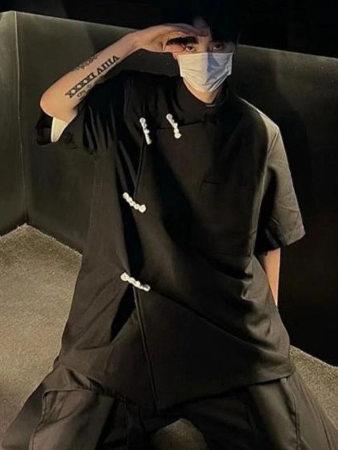 

StyleCast Men Solid Original Oversized Fit Casual Shirt, Black
