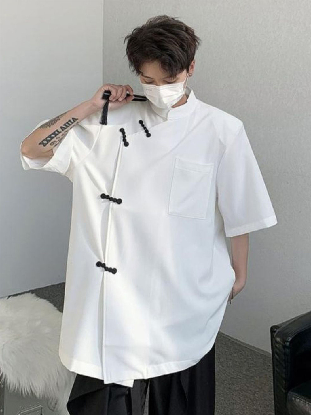 

StyleCast Men Solid Original Oversized Fit Casual Shirt, White