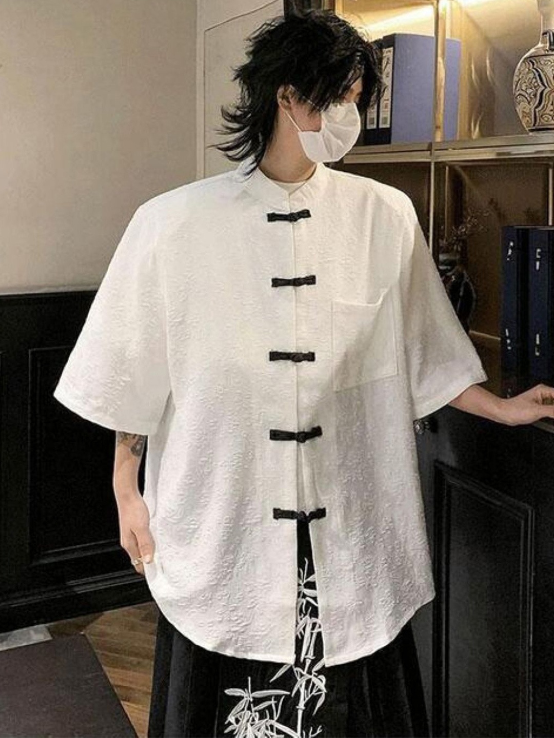 

StyleCast Men Textured Original Oversized Fit Casual Shirt, Cream