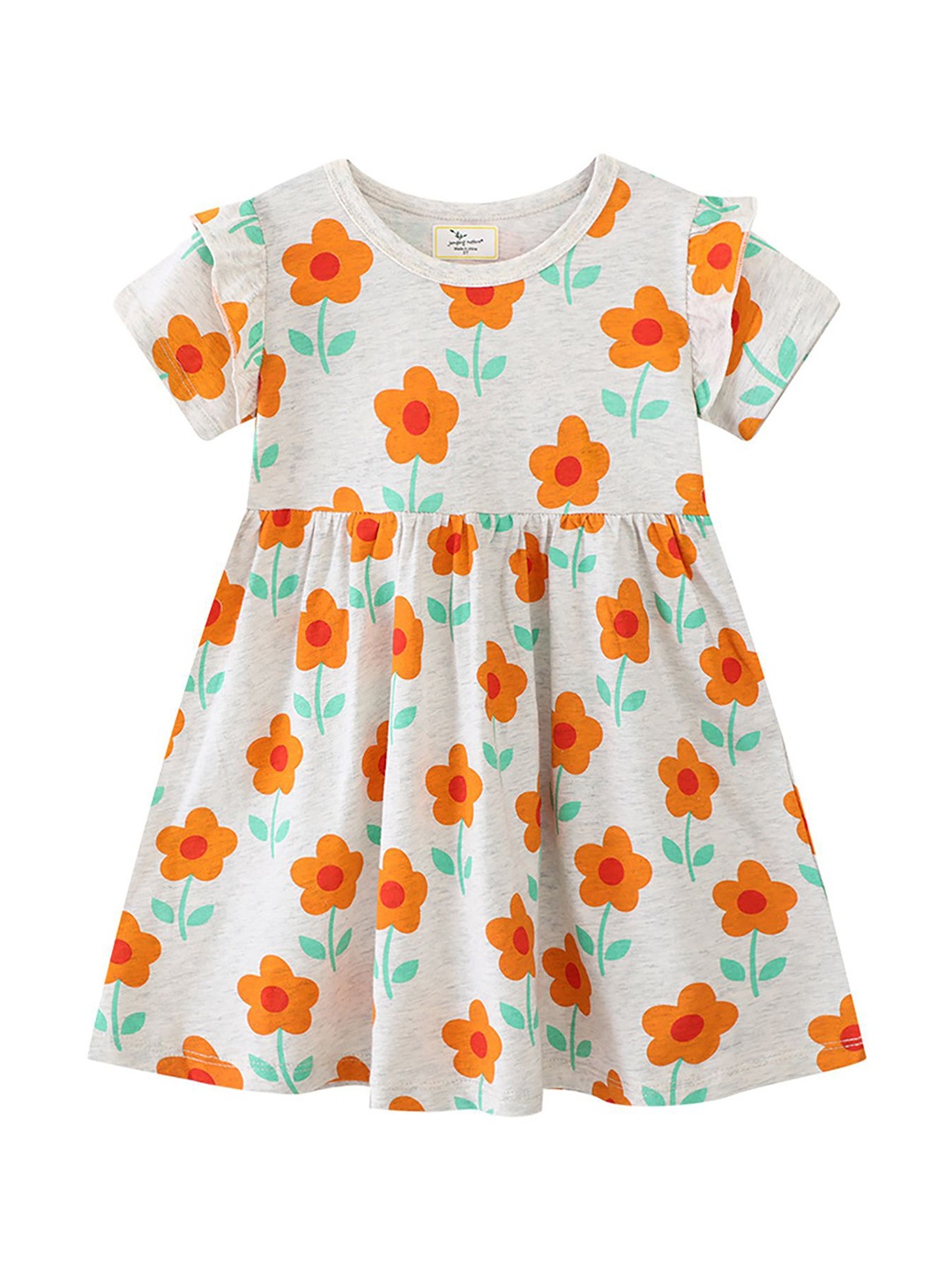 

LULU & SKY Girls Printed Nightdress, Grey