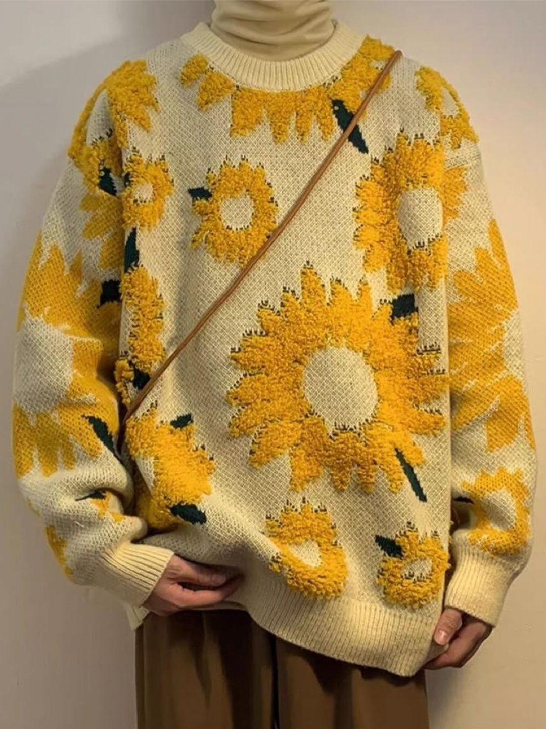 

StyleCast Men Floral Embroidered Pullover, Yellow