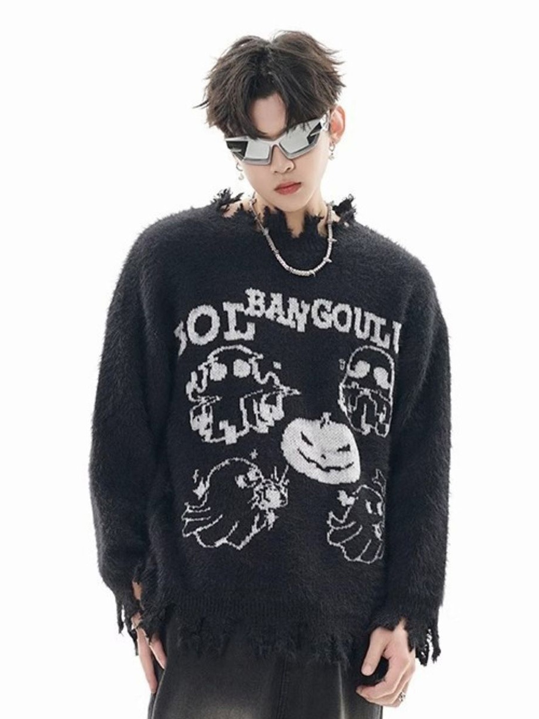 

StyleCast Men Printed Pullover, Black