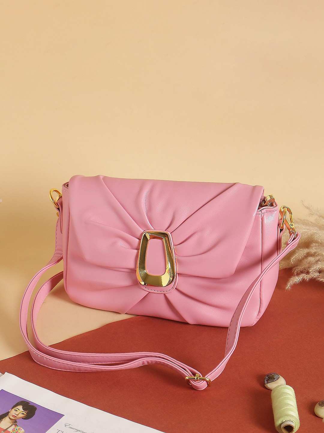 

TREASO CLOSET Ada Bow Bag, Pink