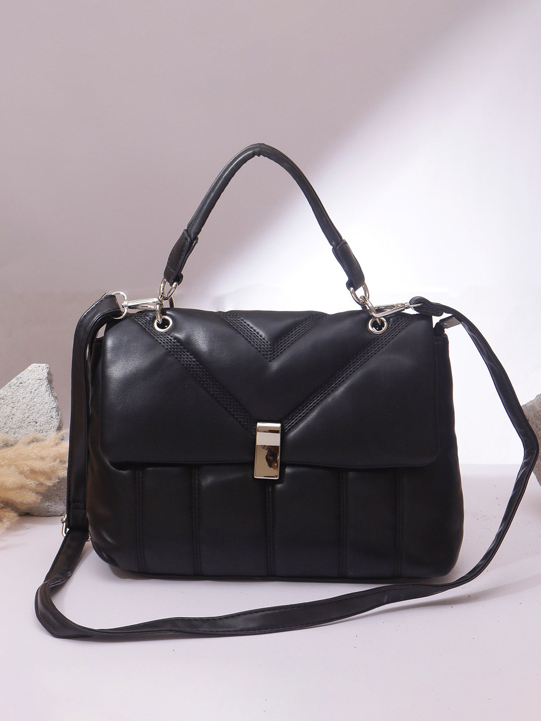 

TREASO CLOSET Liana Sling Bag, Black