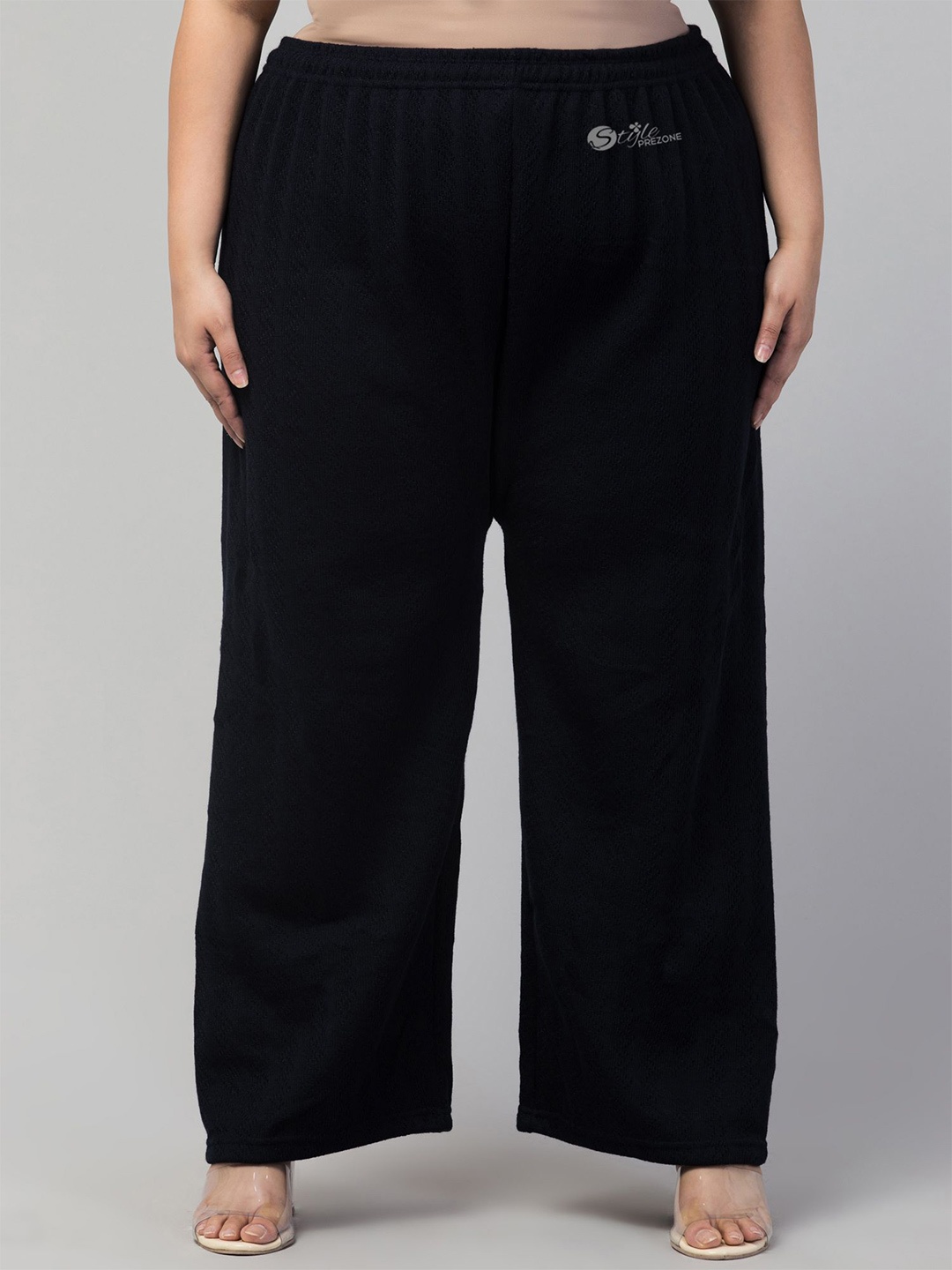 

STYLE PREZONE Plus Size Women Palazzos, Black