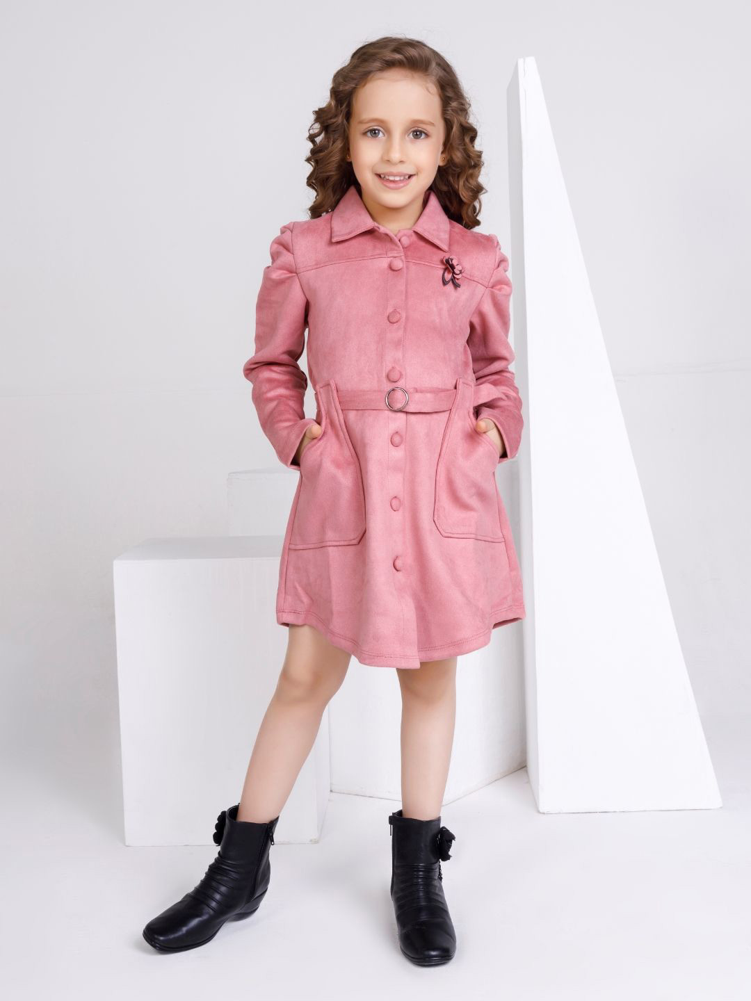 

Peppermint Girls Fit & Flare Dress, Pink