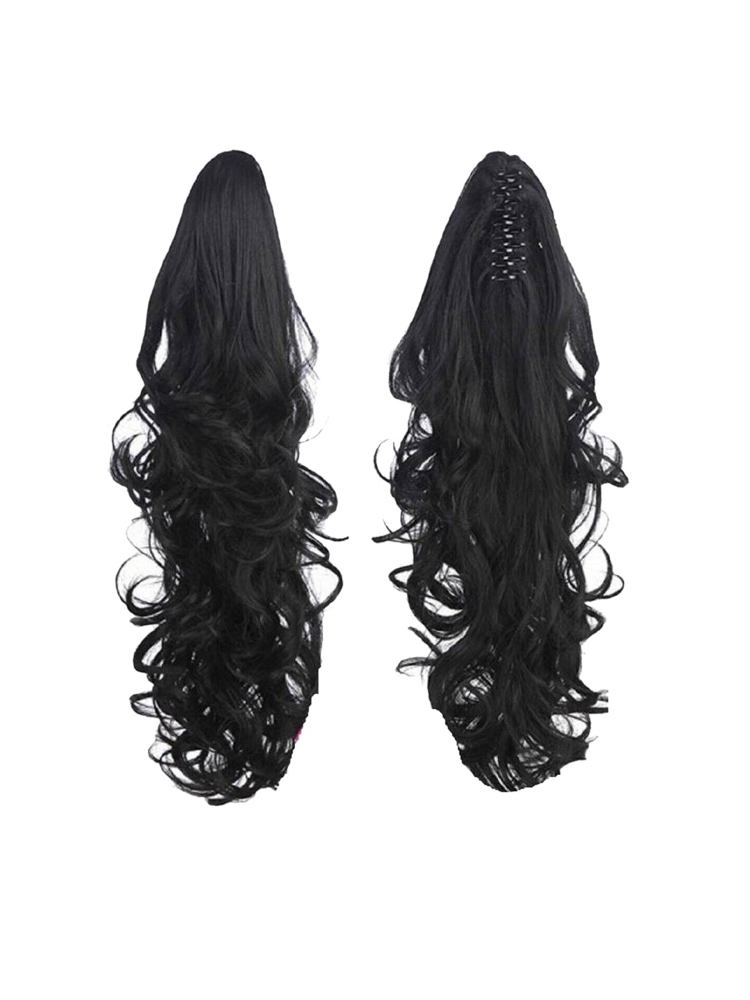 

CRIBE Clip-In Ponytail Wavy Hair Extension - Black - 18 Inch