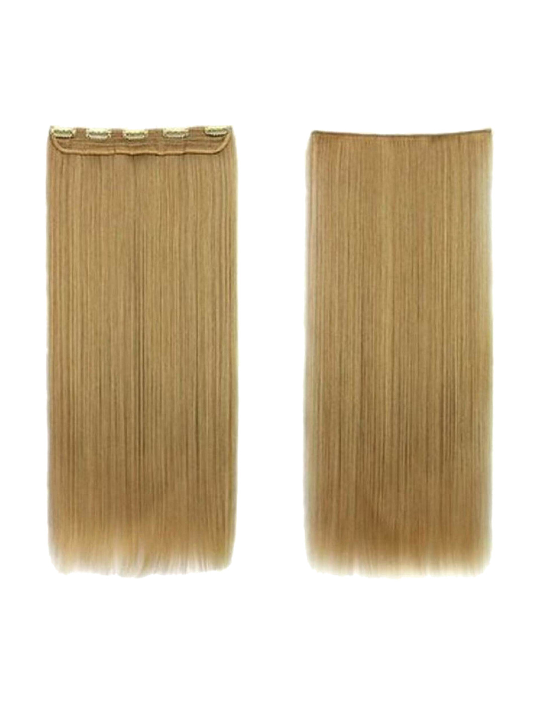 

CRIBE Clip-In Scalp Topper Straight Hair Extension - Golden - 24 Inch, Gold