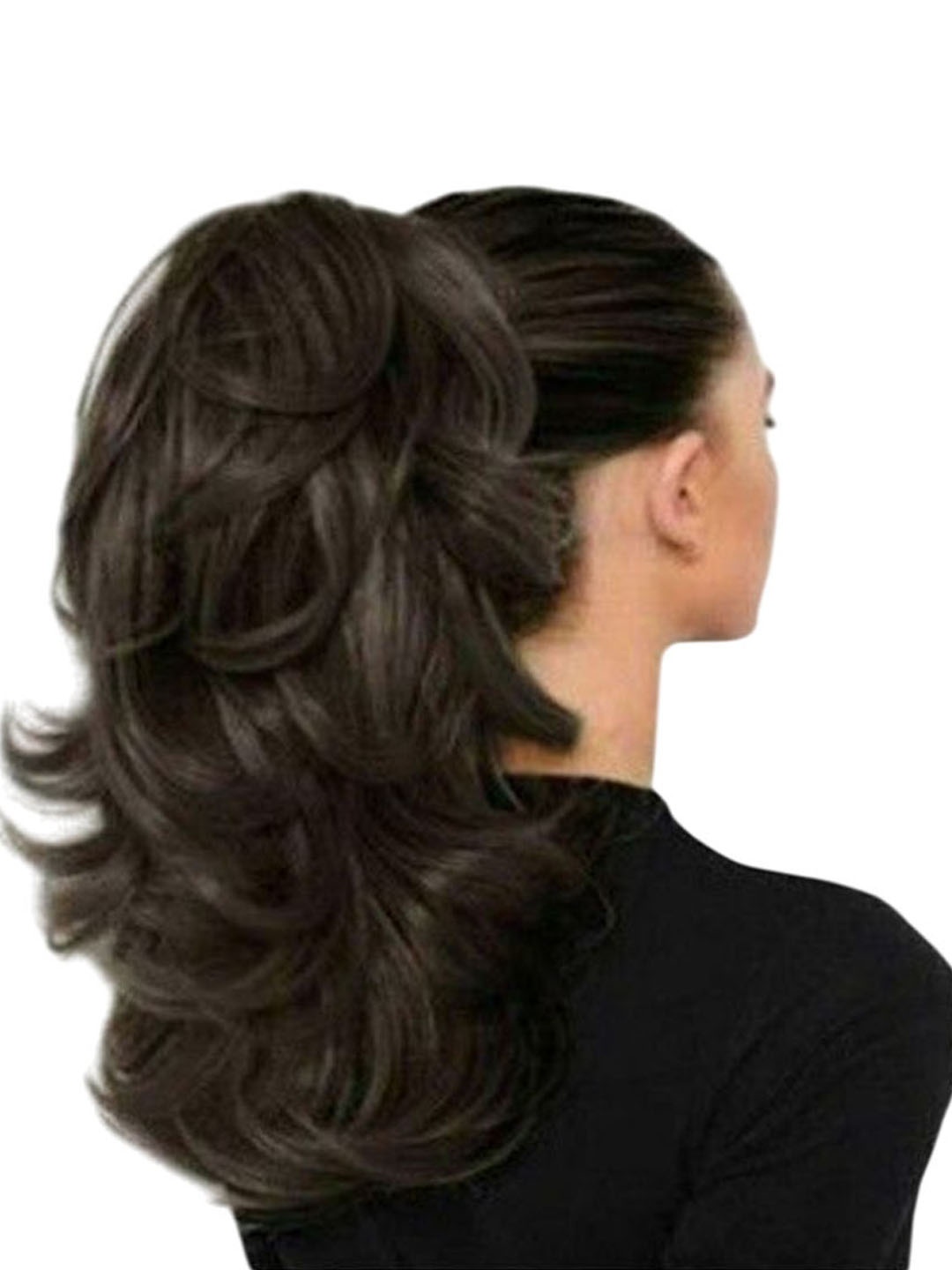 

CRIBE Clip-In Ponytail Wavy Hair Extension - Brown - 20 Inch